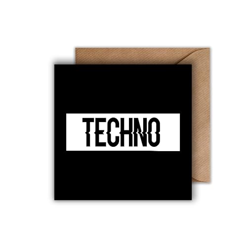 WBdesignz Karte mit Umschlag - Techno Techno von WBdesignz
