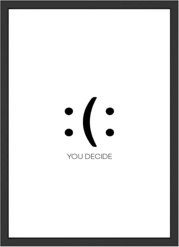 Minimalistisches Poster - Wanddeko für Wohnzimmer, Büro, Schlafzimmer, Küche Motivation Bild mit botschaft Kunstdruck (30 x 40 cm, ohne Rahmen) von WBdesignz
