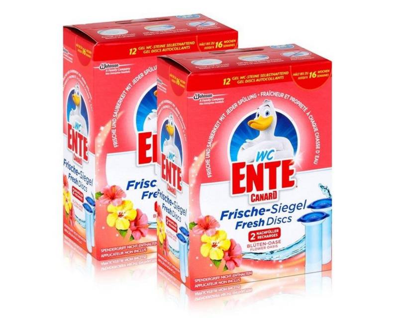WC Ente 2x WC Ente Frische Siegel Nachfüller Blüten Oase WC-Reiniger WC Ente 2x WC Ente Frische Siegel Nachfüller Blüten Oase WC-Reiniger von WC Ente