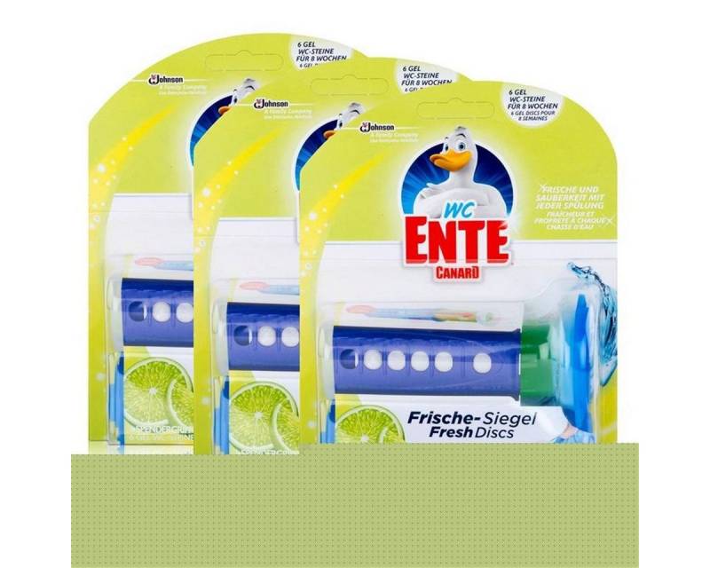 WC Ente 3x WC Ente Frische Siegel Starter Set Limone, 6 Gel Siegel WC-Reiniger von WC Ente