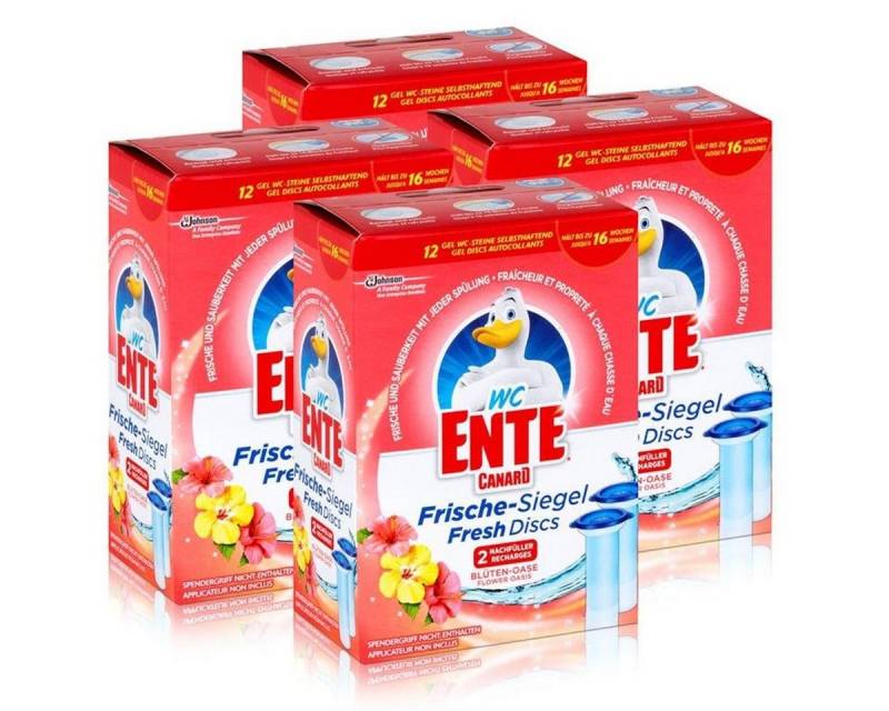 WC Ente 4x WC Ente Frische Siegel Nachfüller Blüten Oase WC-Reiniger WC Ente 4x WC Ente Frische Siegel Nachfüller Blüten Oase WC-Reiniger von WC Ente