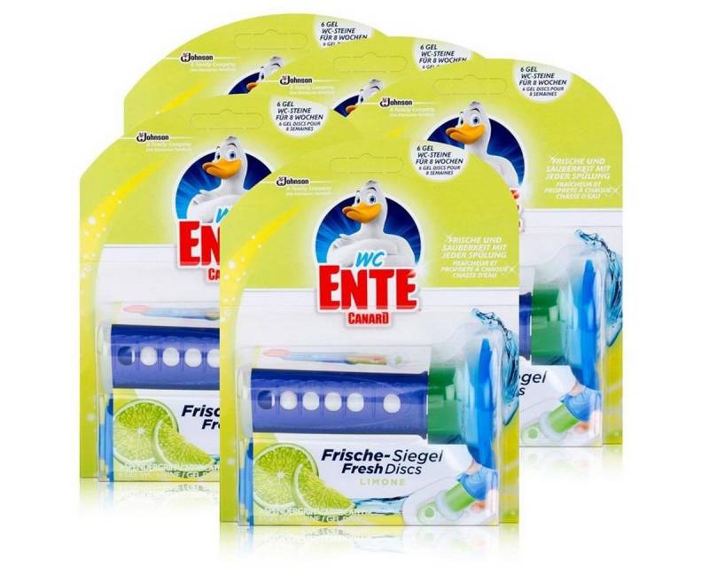 WC Ente 5x WC Ente Frische Siegel Starter Set Limone, 6 Gel Siegel WC-Reiniger WC Ente 5x WC Ente Frische Siegel Starter Set Limone, 6 Gel Siegel WC-Reiniger von WC Ente