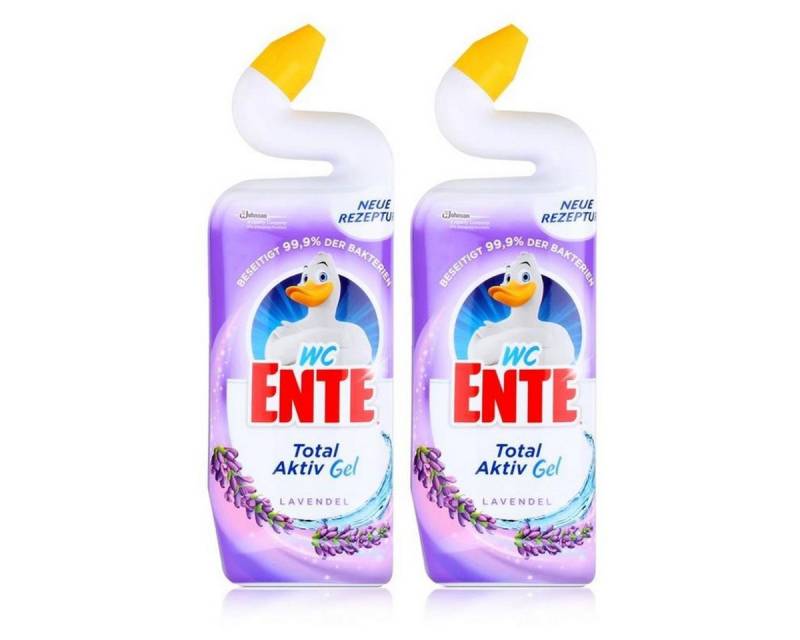 WC Ente WC Ente 5in1 Lavendel 750 ml - Stark gegen Kalk mit Schutzfilm (2er Pa WC-Reiniger von WC Ente