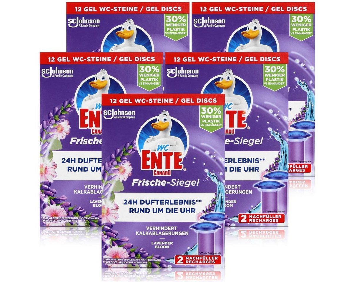 WC Ente WC Ente Frische-Siegel Lavender 2x36ml WC-Frische (5er Pack) WC-Reiniger von WC Ente