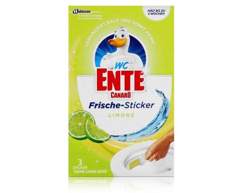 WC Ente WC Ente Frische-Sticker Limone 3x9g WC-Frische (1er Pack) WC-Reiniger von WC Ente