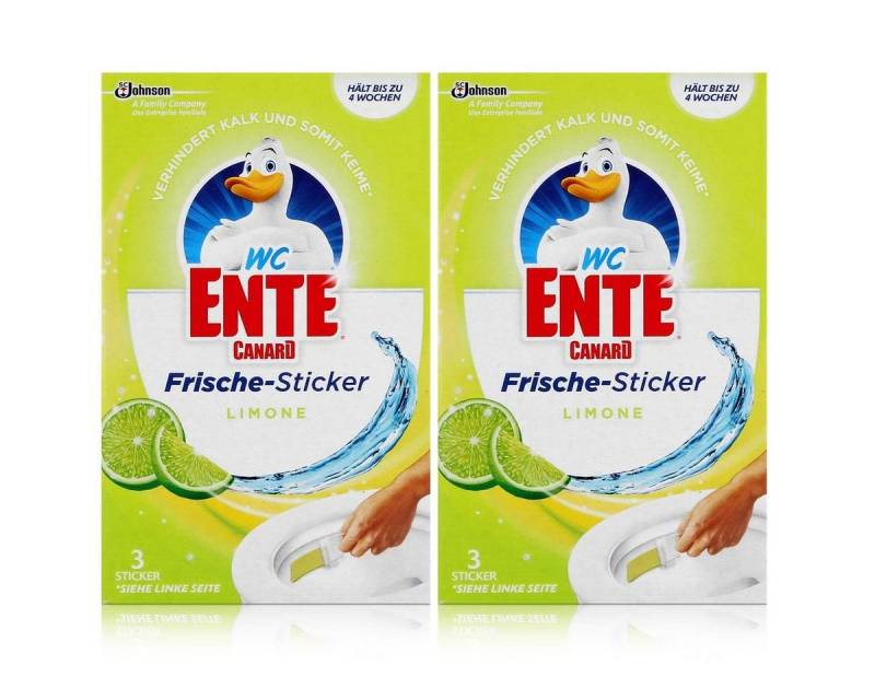 WC Ente WC Ente Frische-Sticker Limone 3x9g WC-Frische (2er Pack) WC-Reiniger von WC Ente