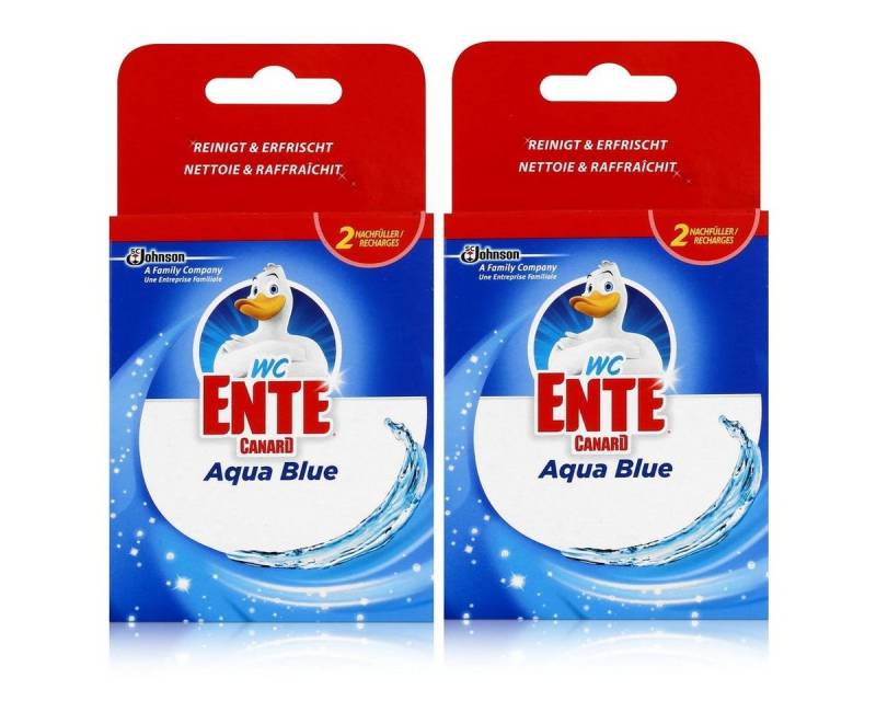 WC Ente WC Ente Nachfüller für Einhänger Aqua Blue 2x40g WC-Stein (2er Pack) WC-Reiniger von WC Ente