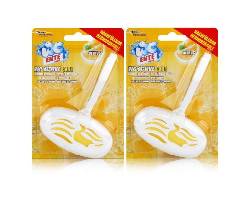 WC Ente WC Ente WC Active Einhänger Citrus 40g WC-Frische (2er Pack) WC-Reiniger von WC Ente