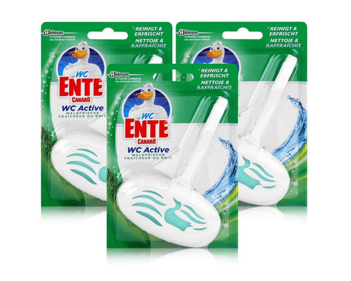 WC Ente WC Ente WC Active Einhänger Waldfrische 40g WC-Frische (3er Pack) WC-Reiniger von WC Ente