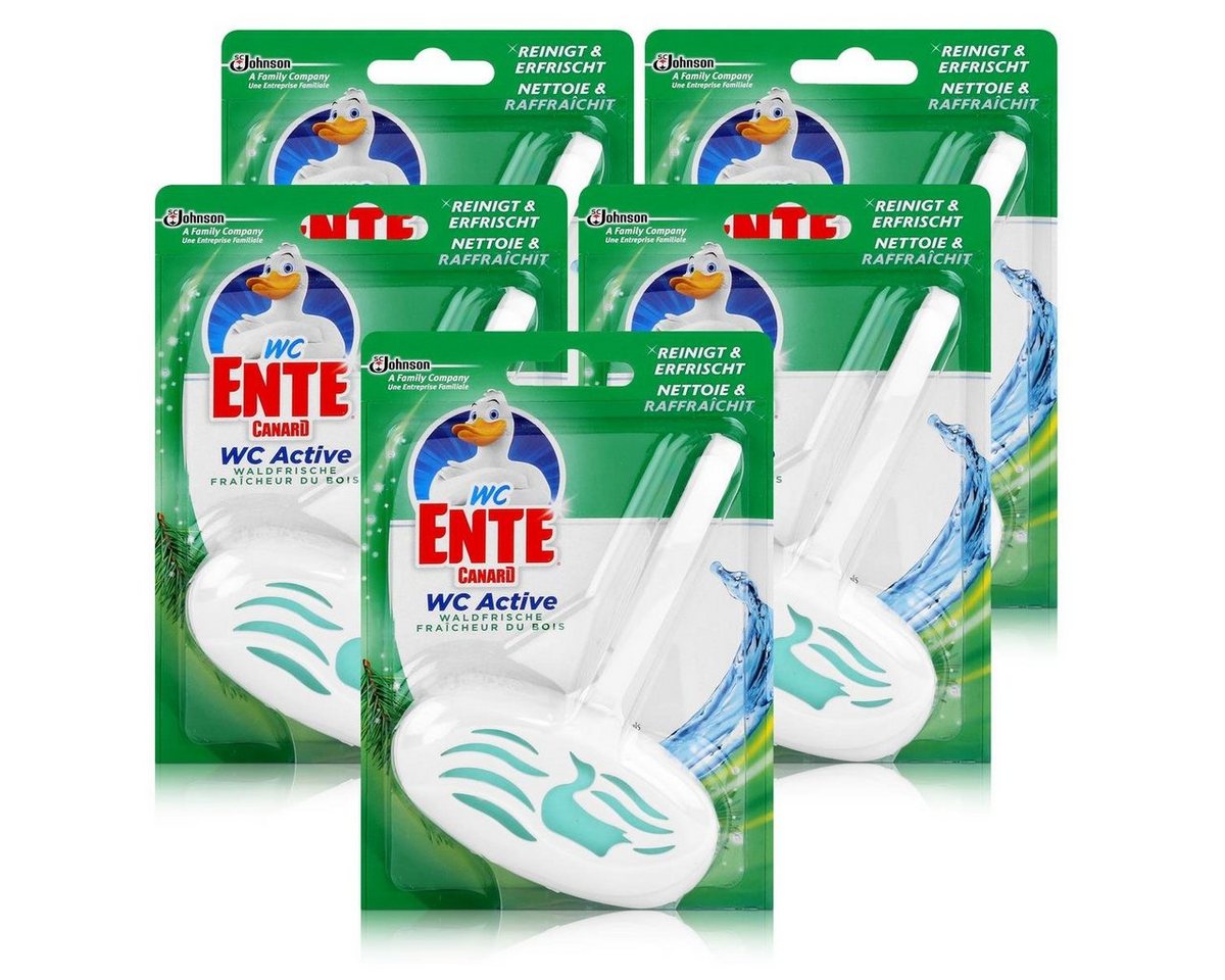 WC Ente WC Ente WC Active Einhänger Waldfrische 40g WC-Frische (5er Pack) WC-Reiniger von WC Ente