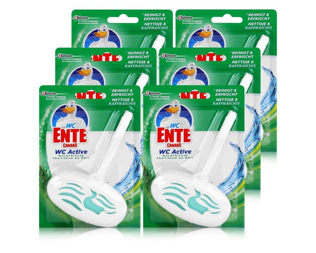 WC Ente WC Ente WC Active Einhänger Waldfrische 40g WC-Frische (6er Pack) WC-Reiniger von WC Ente