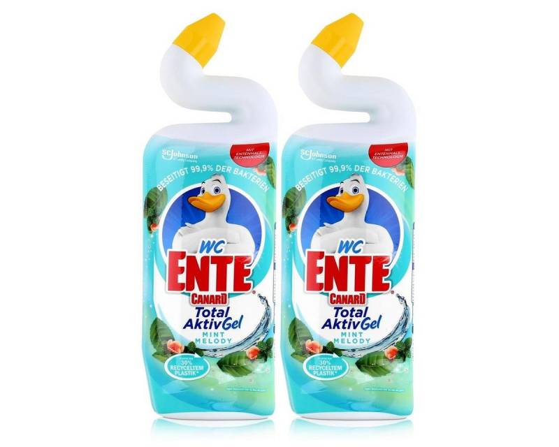 WC Ente WC Ente WC-Reiniger Total AktivGel Mint Melody 750ml (2er Pack) WC-Reiniger von WC Ente