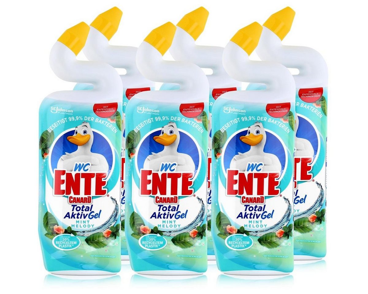 WC Ente WC Ente WC-Reiniger Total AktivGel Mint Melody 750ml (6er Pack) WC-Reiniger von WC Ente