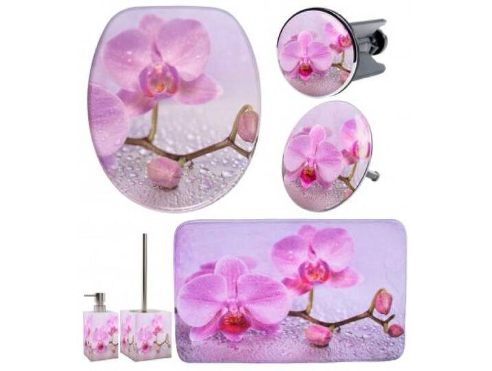 6-teiliges Badezimmer Set Blooming von WC shop24