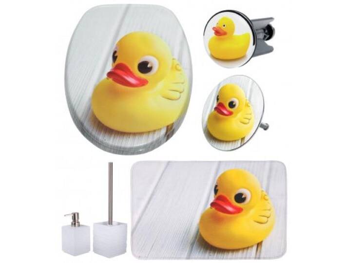 6-teiliges Badezimmer Set Ente von WC shop24