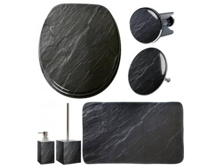 6-teiliges Badezimmer Set Granit von WC shop24