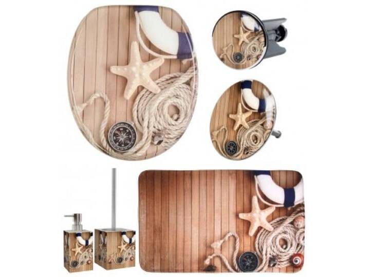 6-teiliges Badezimmer Set Maritime von WC shop24