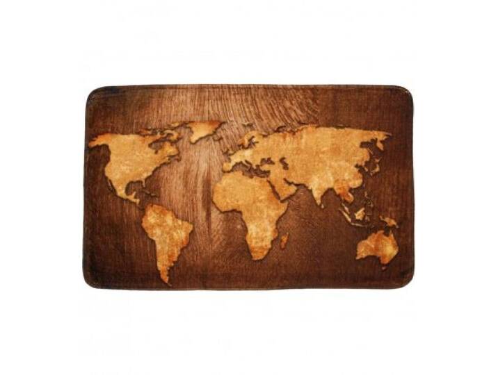 Badteppich World Map 70 x 110 cm von WC shop24
