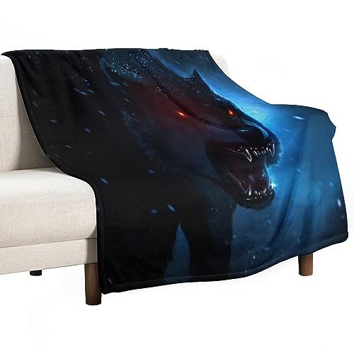 Kuscheldecke 180x200cm Decke Galaxie Wolf Decke Als Sofadecke Weiche Warme Couch Decken Sofa Decken Flauschige Wohndecke Schlafdecke von WCEECE