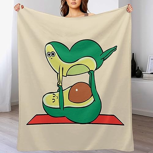 WCEECE Kuscheldecke Flauschig Avocado Decke Fleecedecke Wohndecken Couchdecke Flauschig Überwurf Mikrofaser Tagesdecke Sofadecke Blanket Für Bett Sofa Schlafzimmer Büro von WCEECE