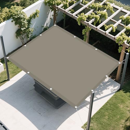 Sonnensegel 1.5 x 5.5 m Rechteckig Wasserdicht Sonnenschutz Windschutz Baldachin Garten Segel mit Ösen Ohne Bohren mit Seil für Garten Balkon, Khaki Sonnensegel 1.5 x 5.5 m Rechteckig Wasserdicht Sonnenschutz Windschutz Baldachin Garten Segel mit Ösen Ohne Bohren mit Seil für Garten Balkon, Khaki von WCHENHUI