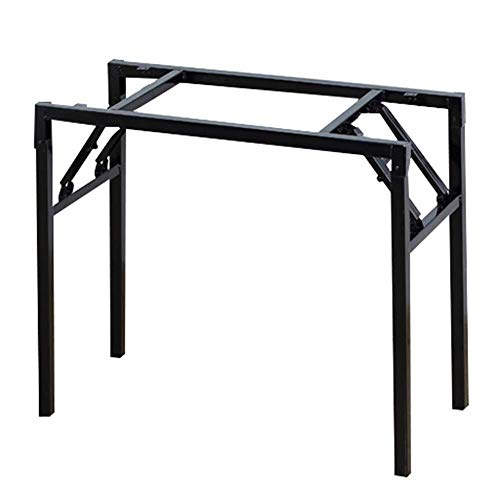 Klapptischbeine Halterung Tragbare Möbelbeine Schwerlastbeine Blcak Unterstützung Eisenrahmen Kaffeetischbeine Edelstahl Esstischbeine (Size : 85cmx39cmx70cm) von WCSSWB