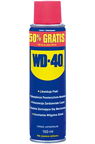 WD-40 Multifunktionspräparat 150ml - Rostschutz, Feuchtigkeitsverdrängung, Schmierung - Synthetisch - 150ml von WD-40