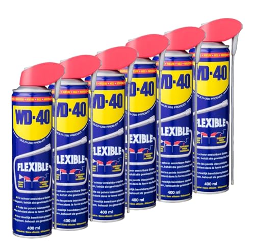 WD-40 Multifunktionsprodukt Flexible 6x400ml, Dose mit biegsamen Sprührohr | Schmiermittel | Kriechöl WD-40 Multifunktionsprodukt Flexible 6x400ml, Dose mit biegsamen Sprührohr | Schmiermittel | Kriechöl von WD-40