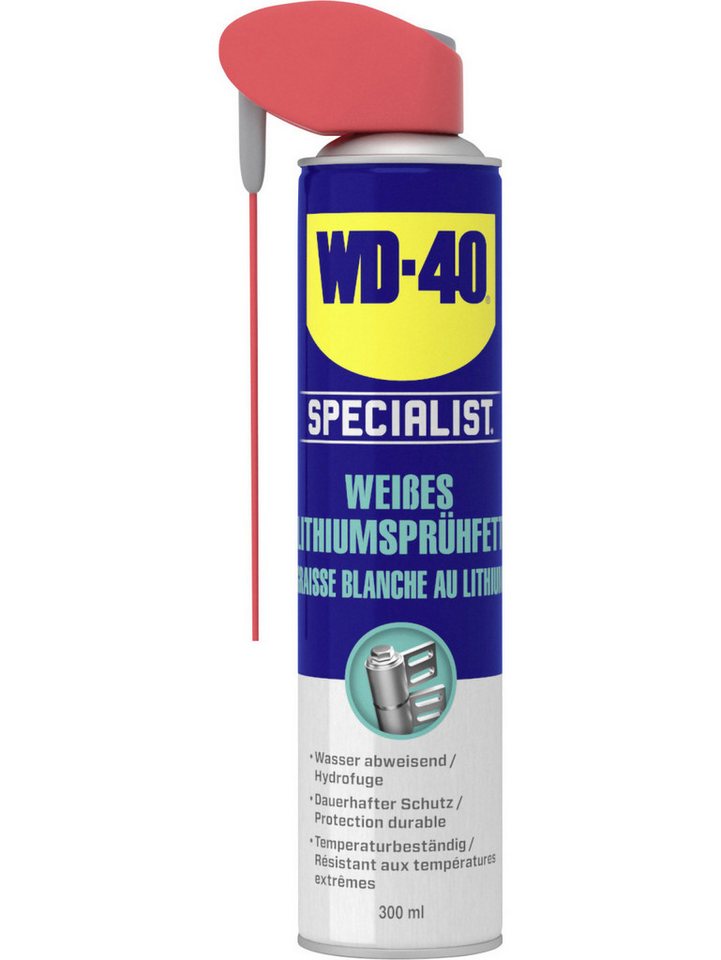 WD-40 Schmierfett WD-40 Specialist weißes Lithiumsprühfett 300ml WD-40 Schmierfett WD-40 Specialist weißes Lithiumsprühfett 300ml von WD-40