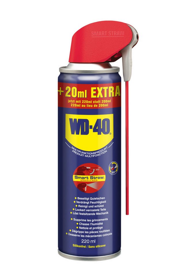 WD-40 Schmierfett WD40 Multifunktionsprodukt Smart Straw 200+20ml von WD-40