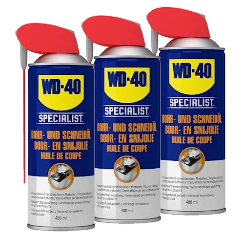 WD-40 Specialist Bohr- und Schneidöl 400 ml | Schmiermittel, reduziert Werkzeug Verschleiß (3x400 ml) von WD-40
