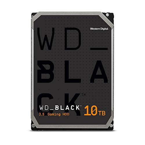WD_BLACK Hochleistungsspeicher 10 TB (HDD, interne Gaming Festplatte, 7.200 U/min, SATA 6 Gbit/s, 256 MB Cache, 3.5 Zoll, Gaming HDD) Schwarz von WD_BLACK