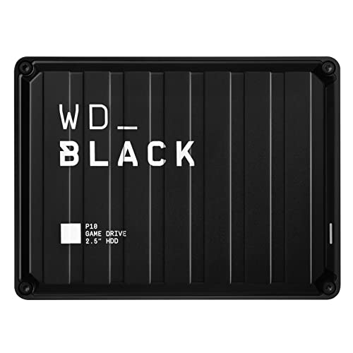 WD_BLACK P10 Game Drive 2 TB externe Festplatte (mobile und robuste High-Perfomance-Festplatte, für Konsole und PC, bis zu 125 Spiele speichern) Schwarz von WD_BLACK