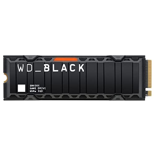 WD_BLACK SN850X NVMe SSD mit Heatsink 4 TB interne SSD (Gaming Speicher, PCIe Gen4-Technologie, Lesen 7.300 MB/s, Schreiben 6.600 MB/s) Schwarz von WD_BLACK