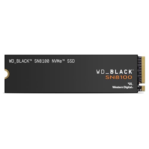 WD_Black SN8100 1 TB PCIe 5.0x4 NVMe M.2 SSD, Lesegeschwindigkeiten von bis zu 14.900 MB/s, Schreibgeschwindigkeiten von bis zu 11.00MB/s, TLC 3D CBA NAND von WD_BLACK