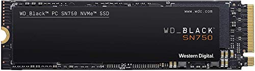 WD_BLACK SN750 NVMe SSD interne SSD 1 TB (Gaming SSD, 3.470 MB/s Lesegeschwindigkeit, schlankes Design, NVMe SSD-Performance, WD_BLACK SSD Dashboard) schwarz von Western Digital