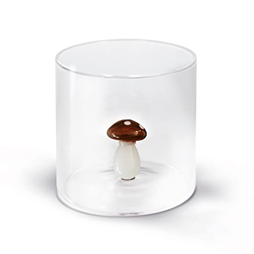 WD Lifestyle Becher aus Borosilikatglas in Geschenkbox, Inhalt: 250 ml, Motiv: Pilz von WD Lifestyle