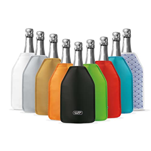 WD Lifestyle Flaschenkühler, weich, Gelfüllung, Schwarz, 15 x 2 x 17 cm von WD Lifestyle