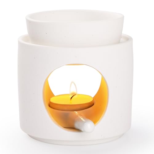 WD&CD Duftlampe aus Keramik, Aromalampe Teelichthalter Aroma Diffuser Stövchen für ätherische Öle weiß WD&CD Duftlampe aus Keramik, Aromalampe Teelichthalter Aroma Diffuser Stövchen für ätherische Öle weiß von WD&CD