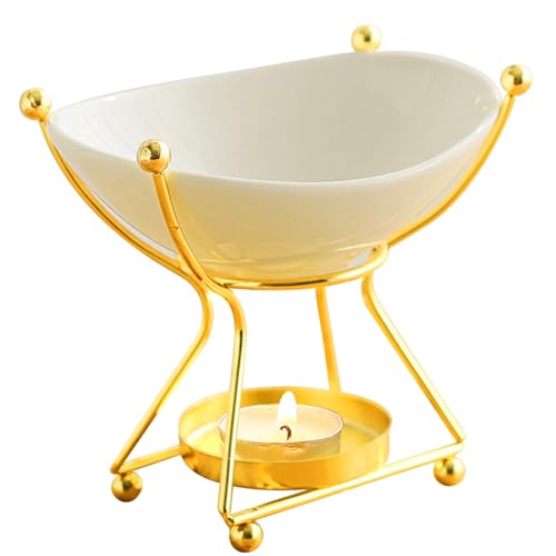 WD&CD Metal Ceramic Candle Aroma Burner Oil Burner Home Decoration Iron Aromatherapy Lamp Candle Löffel Aroma Diffuser -Gold 08 WD&CD Metal Ceramic Candle Aroma Burner Oil Burner Home Decoration Iron Aromatherapy Lamp Candle Löffel Aroma Diffuser -Gold 08 von WD&CD