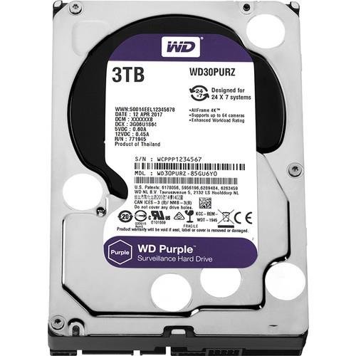 WD 3TB PURPLE 3,5" 64MB 5400RPM WD30PURZ WD 3TB PURPLE 3,5" 64MB 5400RPM WD30PURZ von WD