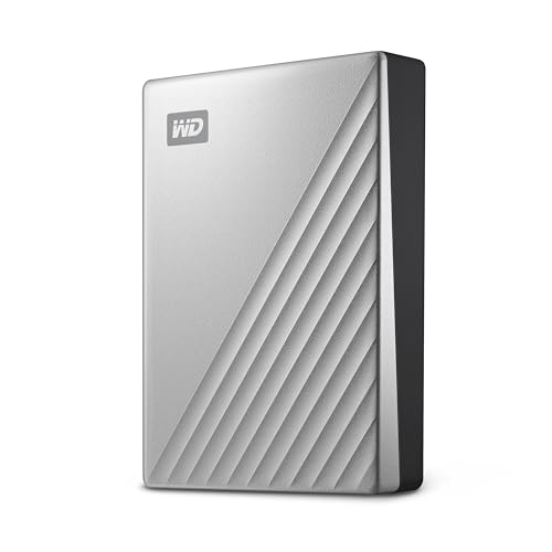 WD My Passport Ultra for Mac externe Festplatte 6 TB (mobiler Speicher, herunterladbare Software, Passwortschutz, Mac kompatibel, einfach einzusetzen) Silber von WD