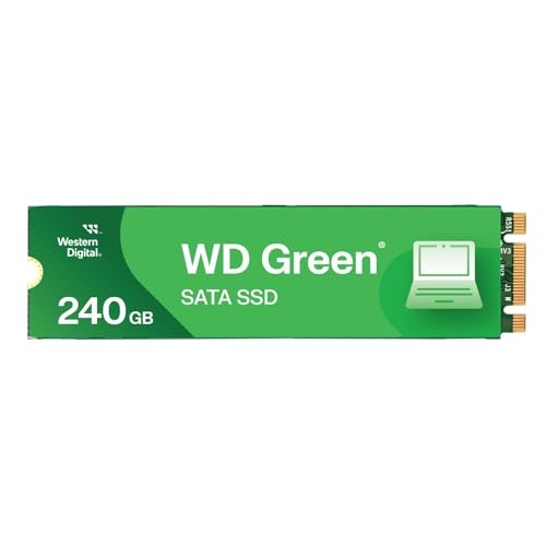 WD Green SATA SSD interne SSD 240 GB (M.2 2280 Modul für den Einsatz in Laptops und Desktop PCs, SLC-Caching-Technologie, Stoßfest, WD F.I.T. Lab™-zertifiziert) grün WD Green SATA SSD interne SSD 240 GB (M.2 2280 Modul für den Einsatz in Laptops und Desktop PCs, SLC-Caching-Technologie, Stoßfest, WD F.I.T. Lab™-zertifiziert) grün von Western Digital