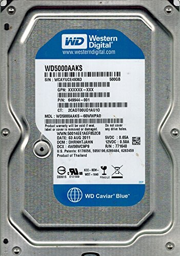 Western Digital wd5000aaks-60wwpa0 DCM: dhrnhtjahn 500 GB von Western Digital