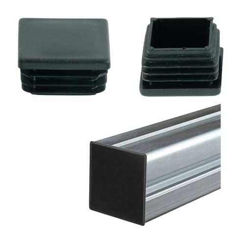 Endkappen Abdeckkappen 40x40mm 4 Stück für Stahl Aluminium Kunststoff eckige Quadratstopfen Rohrstopfen für Vierkantrohr witterungsbeständige Endstopfen Endkappen Abdeckkappen 40x40mm 4 Stück für Stahl Aluminium Kunststoff eckige Quadratstopfen Rohrstopfen für Vierkantrohr witterungsbeständige Endstopfen von WDB