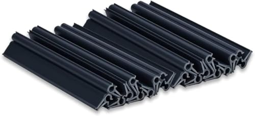 WDB - Befestigungsclips Klemmschienen für Sichtschutzstreifen - Sichtschutz/Windschutz für Garten und Zaun – Doppelstabmattenzaun - für Premium Line, Standard Line - 20 Stück - Anthrazit - RAL 7016 von WDB