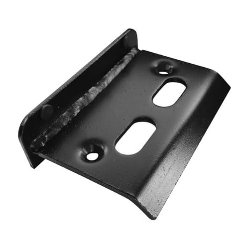 WDB - Torstopper 150 x 100 mm - Türstopper Boden für Rolltore Drehtore und schwere Türen Türpuffer Bodenanschlag verzinkter Stahl - Schwarz von WDB