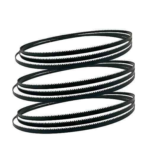 Bandsägeblätter ， 3 Stück 1425 mm Bandsägeblatt x 6,35 0, 4 10 14 TPI Carbon-Bandsägeblätter Holzbearbeitungswerkzeuge Zubehör(10 TPI) von WDBDFCD