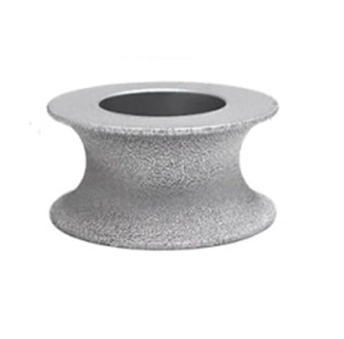 Diamantschleifscheibe, Schleifscheiben， Vacuum Brazed Diamond Grinding Disc Of Half-Round Edge 75mm DIY Wheel Used Dry Or Wet 15/20/20/30mm Available(15MM) von WDBDFCD