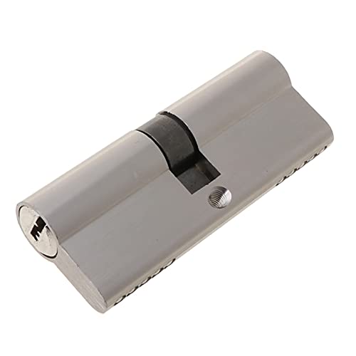 Doppeltes offenes Schloss, Tür-/Fenstersicherheit, 60708090mm Zylinderschlüssel, Diebstahlschutz, Eingang, Messingtürschloss, verlängerter Kern, Türzylinder(60mm) von WDBDFCD